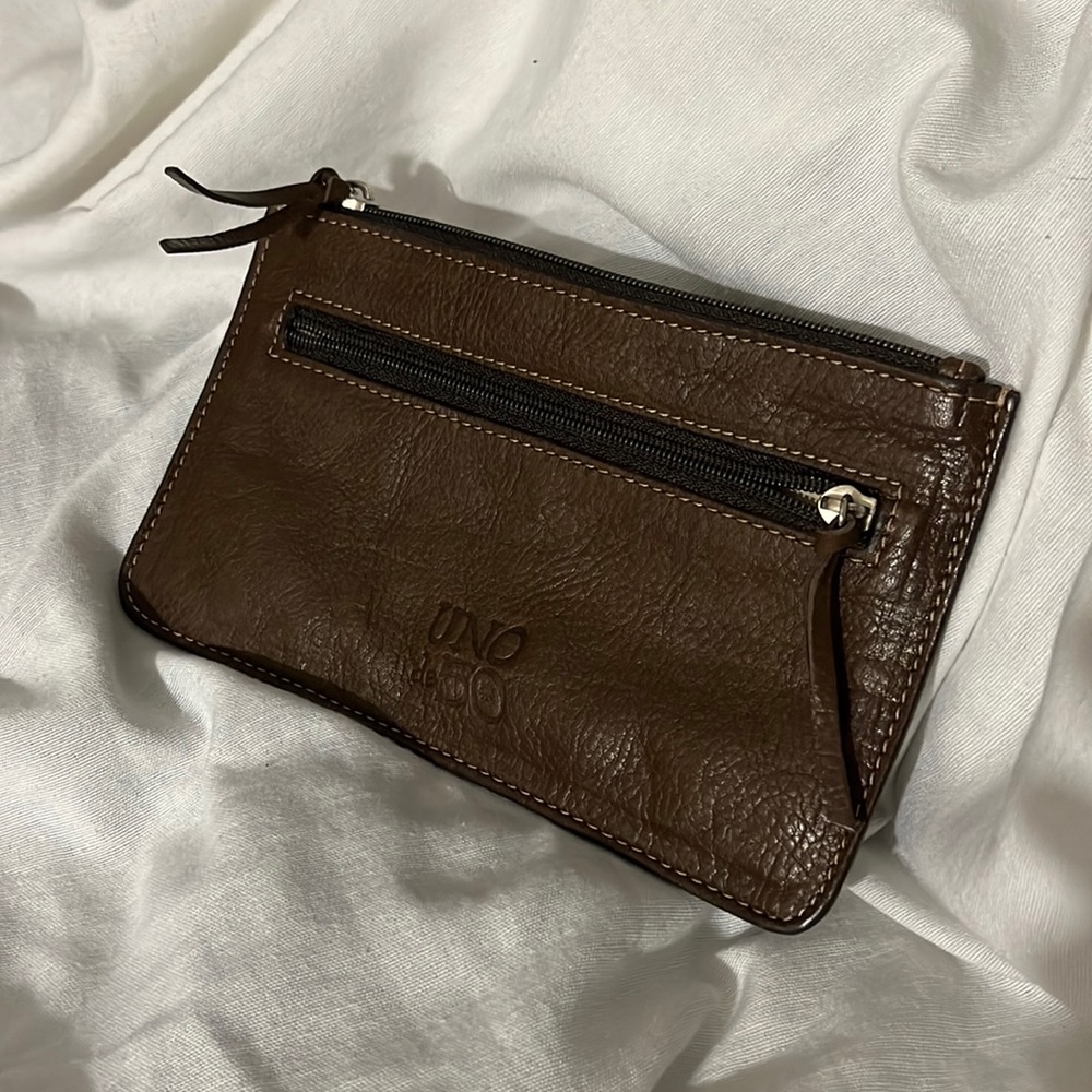 UNO de 50 Handmade Spanish Leather Travel Pouch Wallet Coin Holder